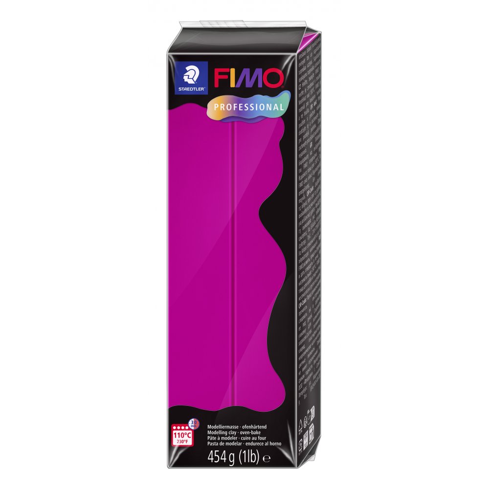 Modellervoks Fimo Professional 454 g - Magenta - Fimolera, Modellere, Hobbyartikler til børn, Hobbymateriale, Håndværk