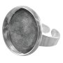 Rund ring 20 mm i antiksilver Rund ring 20 mm i antiksilver