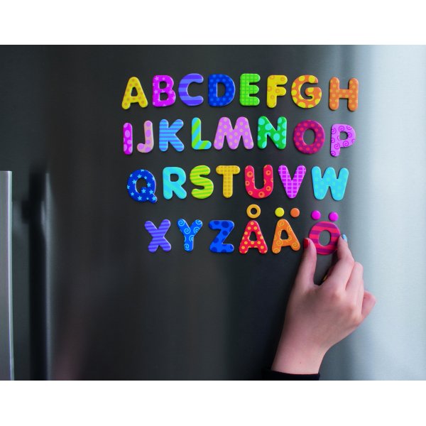 Magnetbokst�ver m�nstrade 60 st