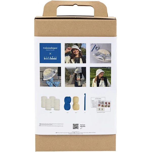 DIY Kit Virkning, Grov fiskarhatt DIY Kit Virkning, Grov fiskarhatt