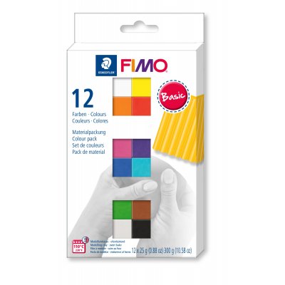 Modell Fimo Soft Set 12x1/2 - Basic