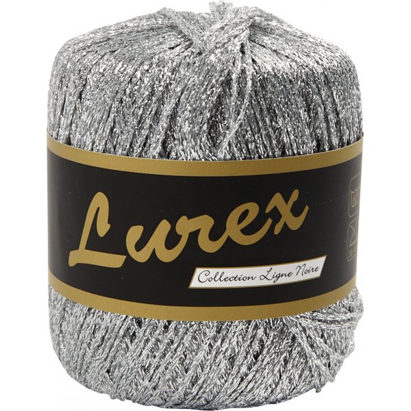 Lurex Garn - silver - 25 g Lurex Garn - silver - 25 g