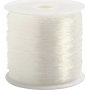 Elastisk smyckestrd - 0,5 mm - rund - 100 m