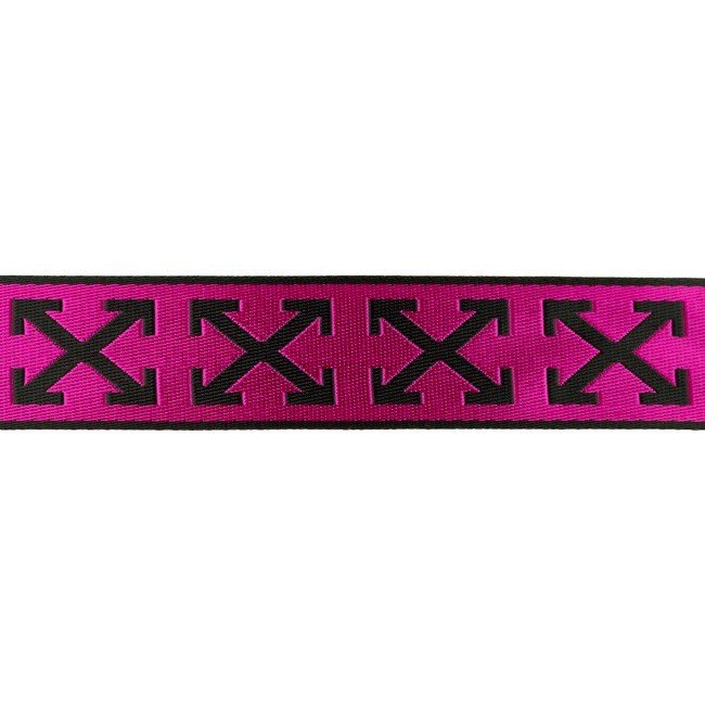 Bånd - Skinnende, kryds - fuchsia - Dekorationsbånd - Øvrige, Bånd & dekorationsbånd, Tekstilbånd & snor