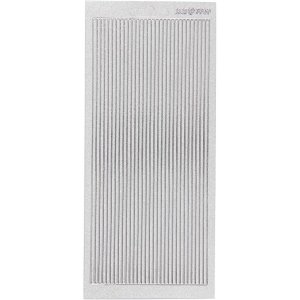 Stickersbård självhäftande 10x23 cm Silver - 1 ark Stickersbård självhäftande 10x23 cm Silver - 1 ark