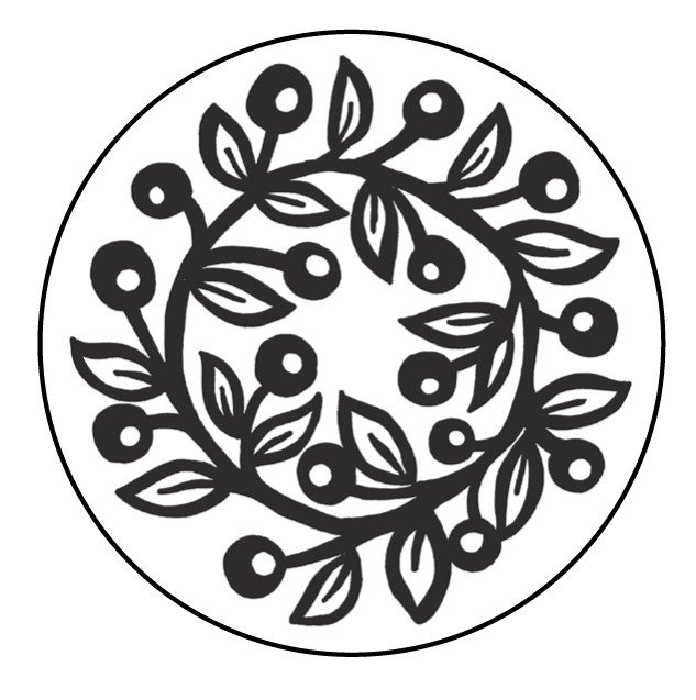 Mønt til seglstempler Berry - 25 mm - Segl stempel, Stempler, Scrapbooking, Håndværk