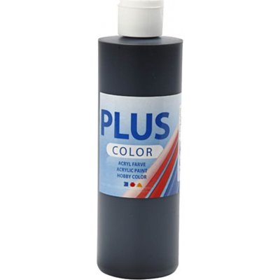 Plus Color Hobby maling - svart - 250 ml