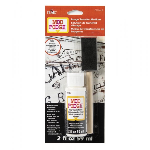 Mod Podge Image Transfer and Brush 59 ml - klar