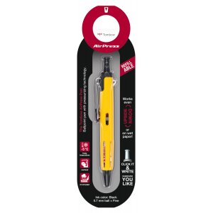 Tombow AirPress kuglepen gul blister