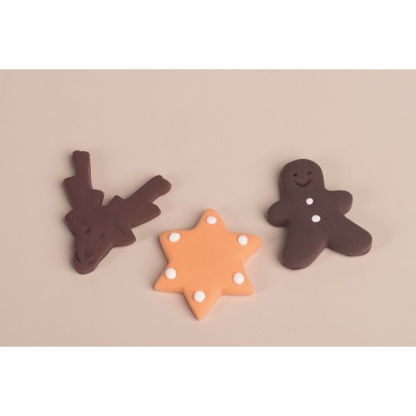 Utstickare julmotiv 3-pack i rostfritt st�l