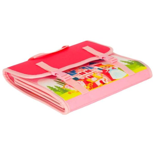 Sensorisk aktivitetsrygs�k prinsesse 28 x 25 cm lyser�d