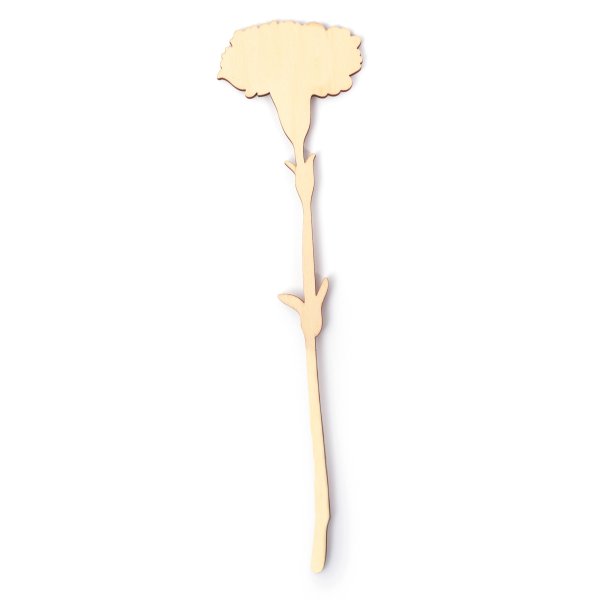 Set med plywoodblommor i trä, 10 st, 4 mm tjocka Set med plywoodblommor i trä, 10 st, 4 mm tjocka