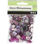 Rhinestones - lilla - Runde - 6+9+12 mm - 360 stk