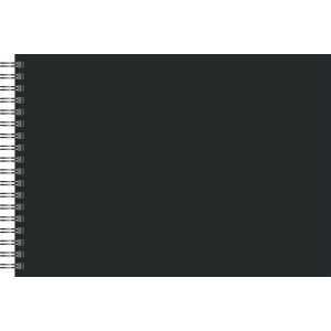 Scrapbook 24 x 34 cm med svart papper