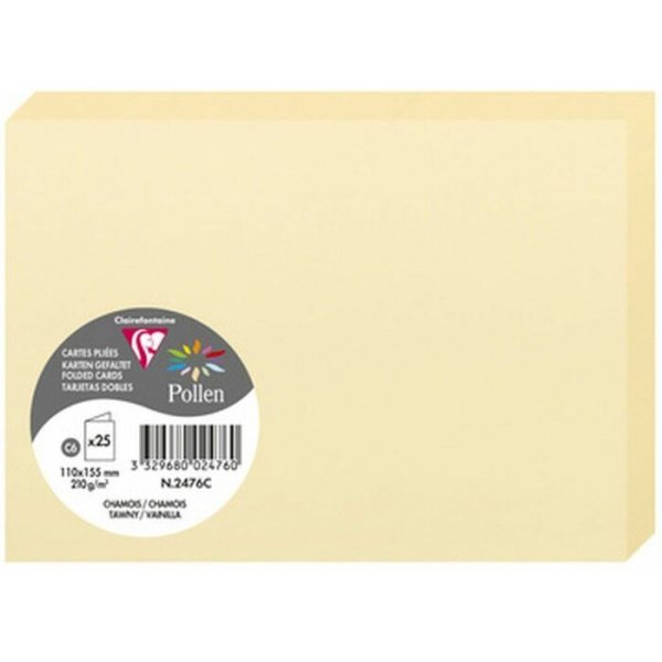 Pollen Dubbelkort 111x158 - 25-pack - Gulbrun