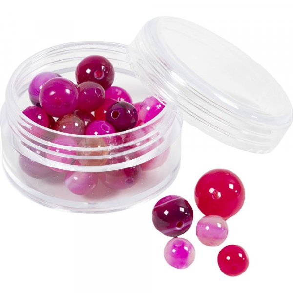 Agatp�rlor rosa 10x10-15x6 mm - 28 st.