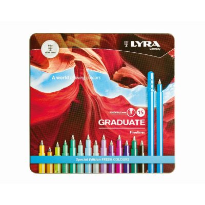 Fineliner Lyra Graduate 15-pak - Fresh