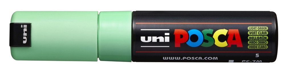 Uni Posca Marker PC-7M - Lysegrøn (33) - Posca-penne, Markers, Penne, Penne, kridt & tusch