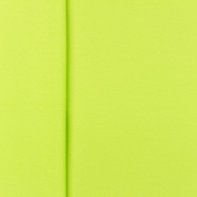 Fransk Terry - Uni II - Lime - Jersey stof, Beklædningsstoffer, Stof