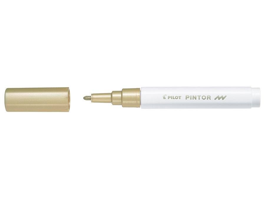 Fiberpen Pilot Pintor - (Fine) - Guld - Fiberpenne, Penne, Penne, kridt & tusch