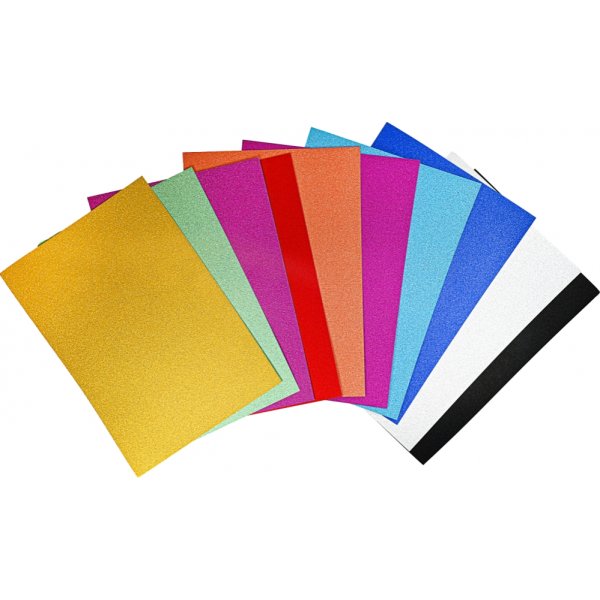 Glitterpapper FSC® A4 - 10 färger Glitterpapper FSC® A4 - 10 färger