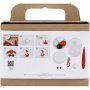 Mini DIY Kit Modellera - rd/vit - Jultomte