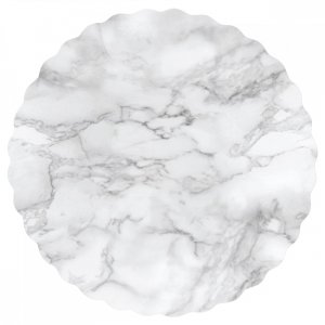 Voksduk PVC rund marmor
