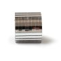 Sj�lvh�ftande spegelband facetterat - silver
