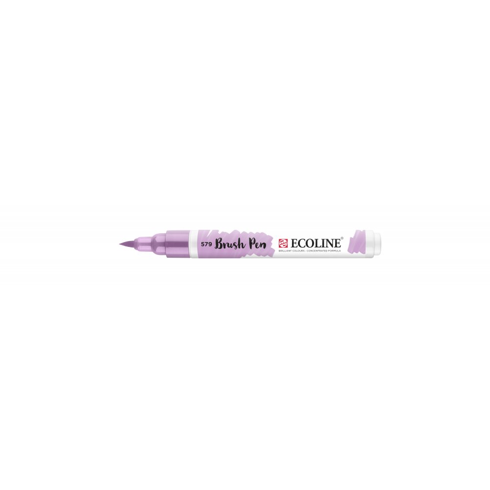 Penselpen Ecoline Brush Pen - Pastel Violet (579) - Fiberpenne, Penne, Penne, kridt & tusch