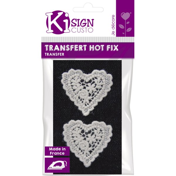 Värmetransfermärke med hjärtan 45 x 45 mm Värmetransfermärke med hjärtan 45 x 45 mm