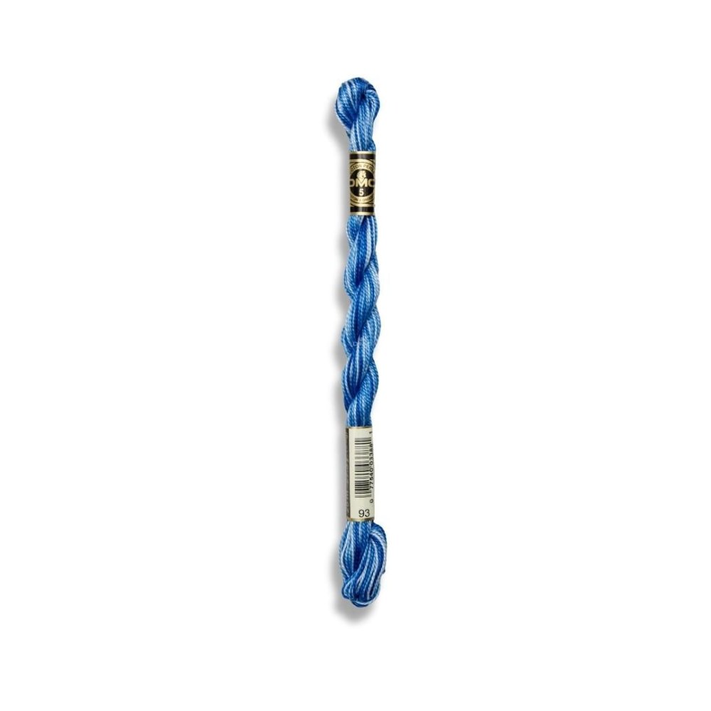 DMC Pearl Cotton Art. 115/5, 93 Variegated Med Blue - Broderigarn, Garn, Sticka & virka