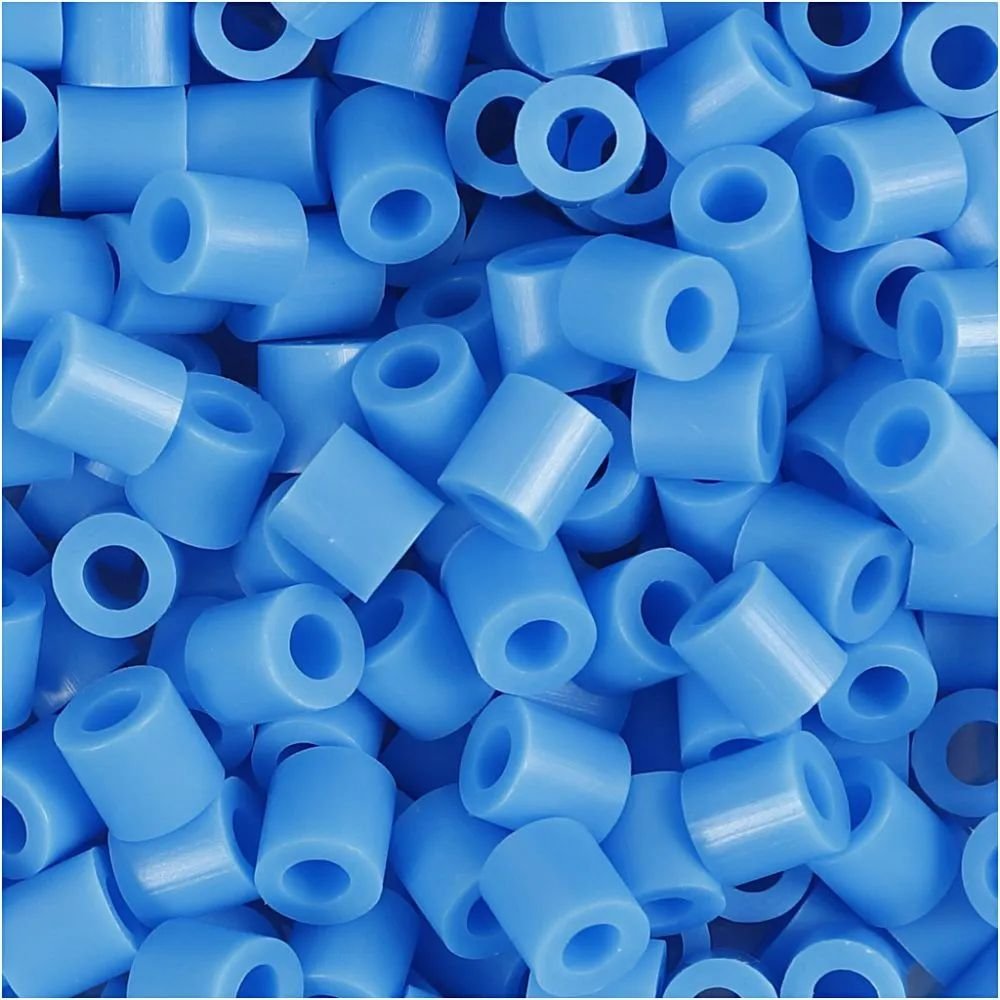 NABBI Tube perler - Blå (32238) - 1100 stk - Rørperler, Perler & perleplader, Håndværk