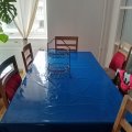 Kundbild Plastduk 140 cm - Evelux bl�: Fin bl� plastduk!