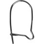 Forsølvede ørekroker 15 mm 10 stk Forsølvede ørekroker 15 mm 10 stk