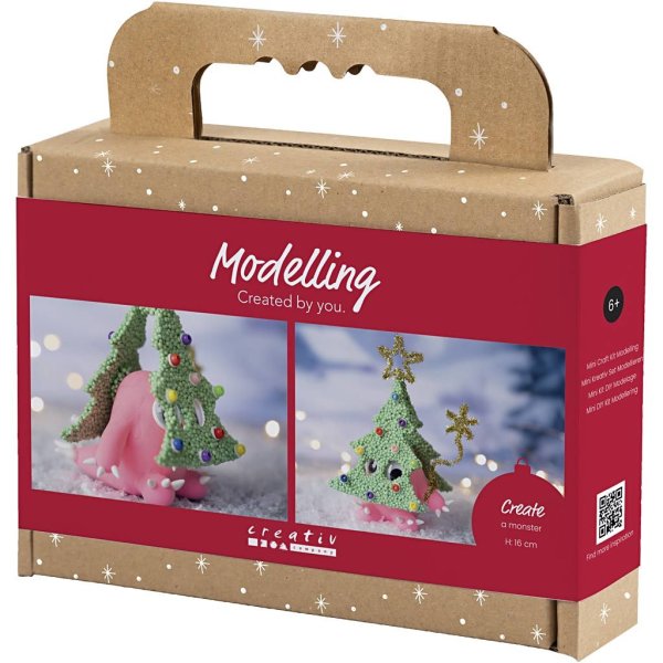 Mini DIY-sæt Modellering af juletræsmonster blandede farver Mini DIY-sæt Modellering af juletræsmonster blandede farver