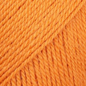 DROPS Flora Uni Colour garn - 50g - Mandarin