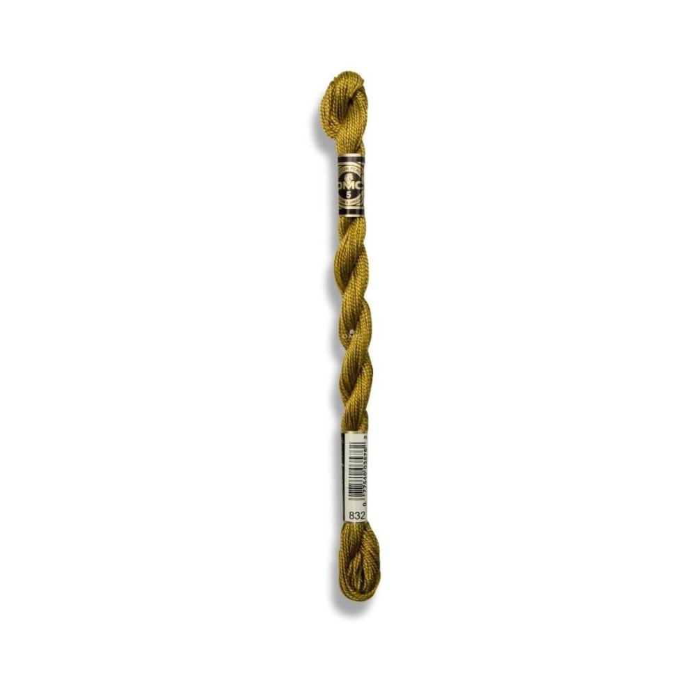 DMC Pearl Cotton Art. 115/5, 832 Golden Olive - Broderigarn, Garn, Sticka & virka