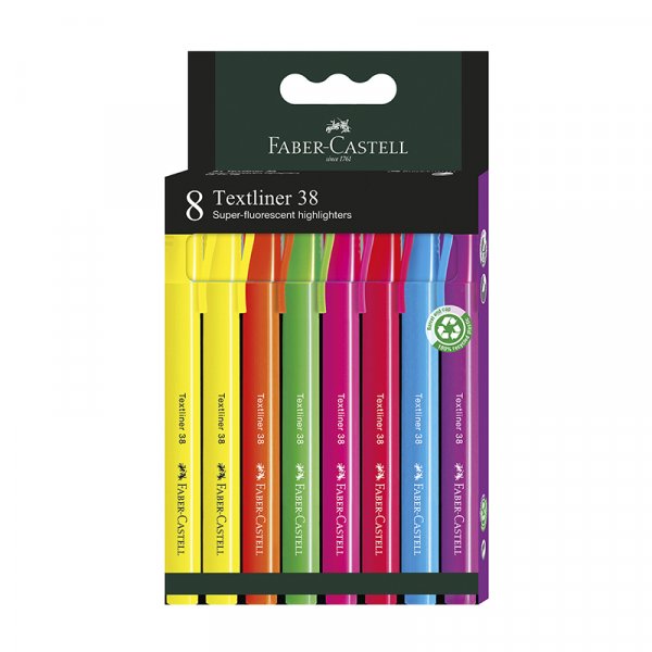 verstrykningspennset - Faber-Castell - Pastell - 8 st