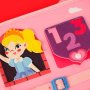 Sensorisk aktivitetsrygs�k prinsesse 28 x 25 cm lyser�d