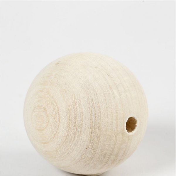 Träpärlor - Ø60 mm - 3 st Träpärlor - Ø60 mm - 3 st