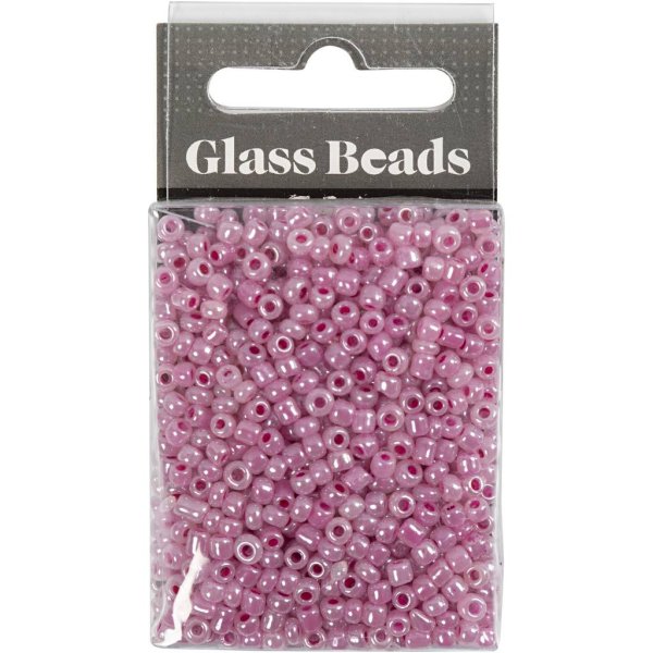 Rocaillepärlor 3 mm Rosa 25 g Rocaillepärlor 3 mm Rosa 25 g