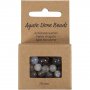 Agatp�rlor transparent gr� 10x10-15x6 mm - 28 st.