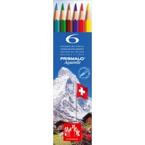 Akvarelpenne Caran d ́Ache Prismalo - 6 - Akvarelmedium, Malermedium, Fernis og kunstner medier til kunstmaling