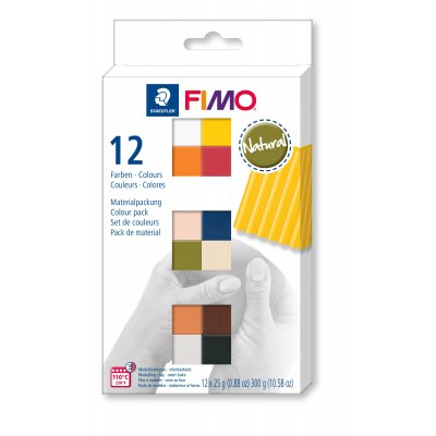 Modell Fimo Soft Set 12x1/2 - Naturlig