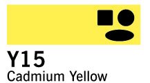 Copic Marker - Y15 - Cadmium Yellow - Tuschpenne, Penne, Penne, kridt & tusch