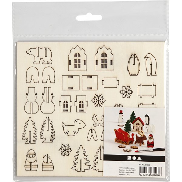 Sätt-ihop-själv träfigurer - jul Sätt-ihop-själv träfigurer - jul