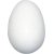 Frigolit egg - Hvit - H12 cm - 25 stk