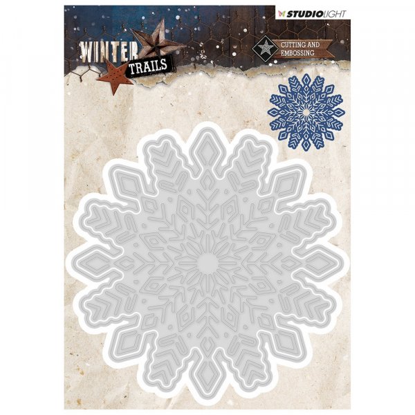 Metallschablon 100x100 mm Vinterspr Silver - 1 delar
