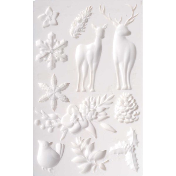 Silikonform med vintermotiv 20 x 13 cm Silikonform med vintermotiv 20 x 13 cm