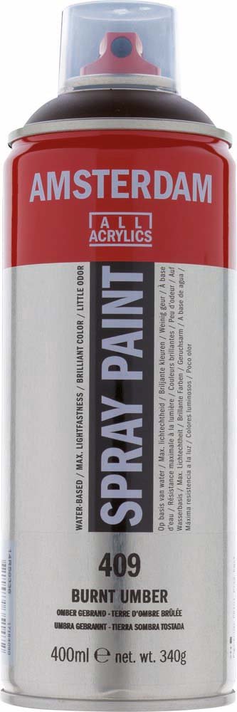 Amsterdam Spray 400 ml - Burnt Umber - Spraydåser, Spraymaling, Hobbyfarve